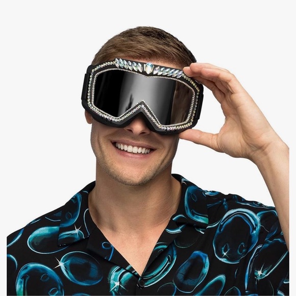 Boland Galaxy Ski Goggles Mirrored Costume Glasses - Picture 8 of 8